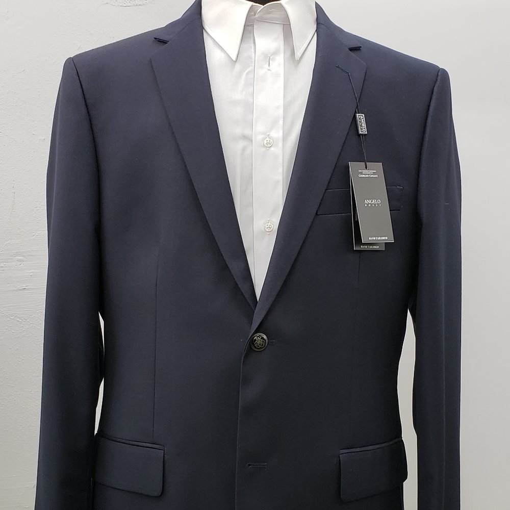 Angelo Rossi Two Button Navy Blazer